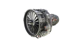 An aircraft engine with exposed wiring An aircraft engine with exposed wiring