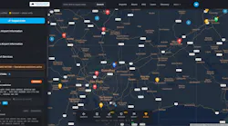 Data Sky Center v2.0 interactive airport map with real-time NOTAMs