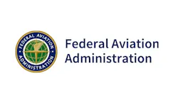 A logo with a globe and text that reads: The Federal Aviation Administration A logo with a globe and text that reads: The Federal Aviation Administration