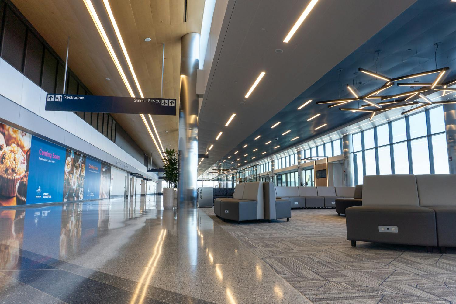 Bradley International&rsquo;s inline baggage screening facility relocates TSA operations, improving efficiency and freeing terminal space.