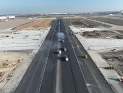 Asphalt overlay operation Asphalt overlay operation