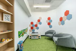 Children's playspace amenity within the USO Lounge. Children's playspace amenity within the USO Lounge.