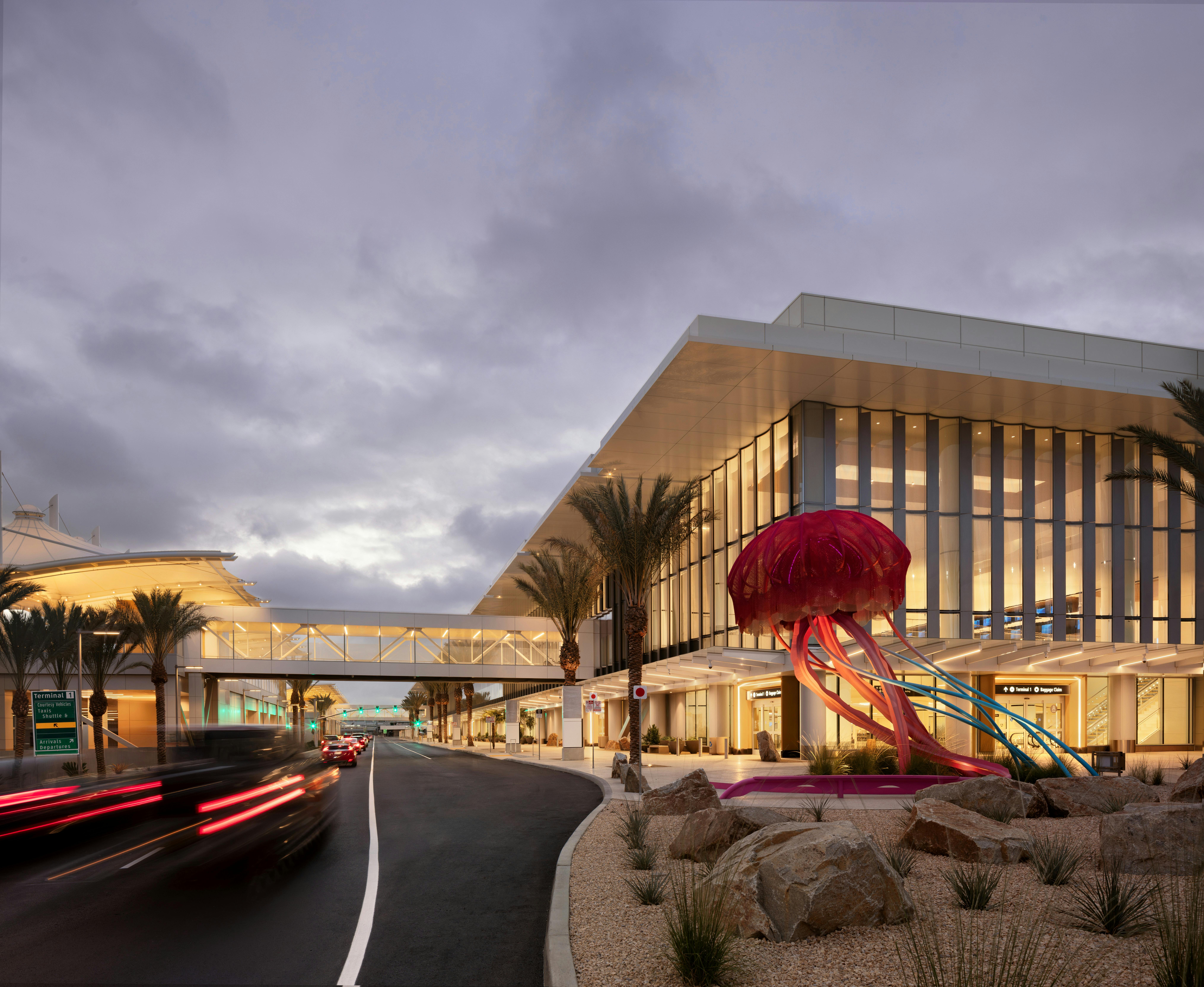 Arrivals Road to the New Terminal 1