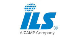 A blue and black logo with text that reads: ILS A CAMP COMPANY A blue and black logo with text that reads: ILS A CAMP COMPANY