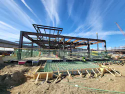 The steel skeleton of the substation. The steel skeleton of the substation.