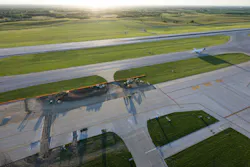 The reconstructed pavement sections reused recycled crushed concrete from the demolished pavement as subbase, replacing unsuitable clay soils and reducing the need for new fill materials. The reconstructed pavement sections reused recycled crushed concrete from the demolished pavement as subbase, replacing unsuitable clay soils and reducing the need for new fill materials.