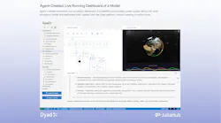 A screenshot of a webpage with text explaining what Dyad 3.0 is, with labels on the bottom that read 'Dyad' and 'JuliaHub' A screenshot of a webpage with text explaining what Dyad 3.0 is, with labels on the bottom that read 'Dyad' and 'JuliaHub'