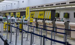 View of a deserted Spirit Airlines counter at Fort Lauderdale-Hollywood International Airport on Saturda,y May 2, 2026. View of a deserted Spirit Airlines counter at Fort Lauderdale-Hollywood International Airport on Saturda,y May 2, 2026.