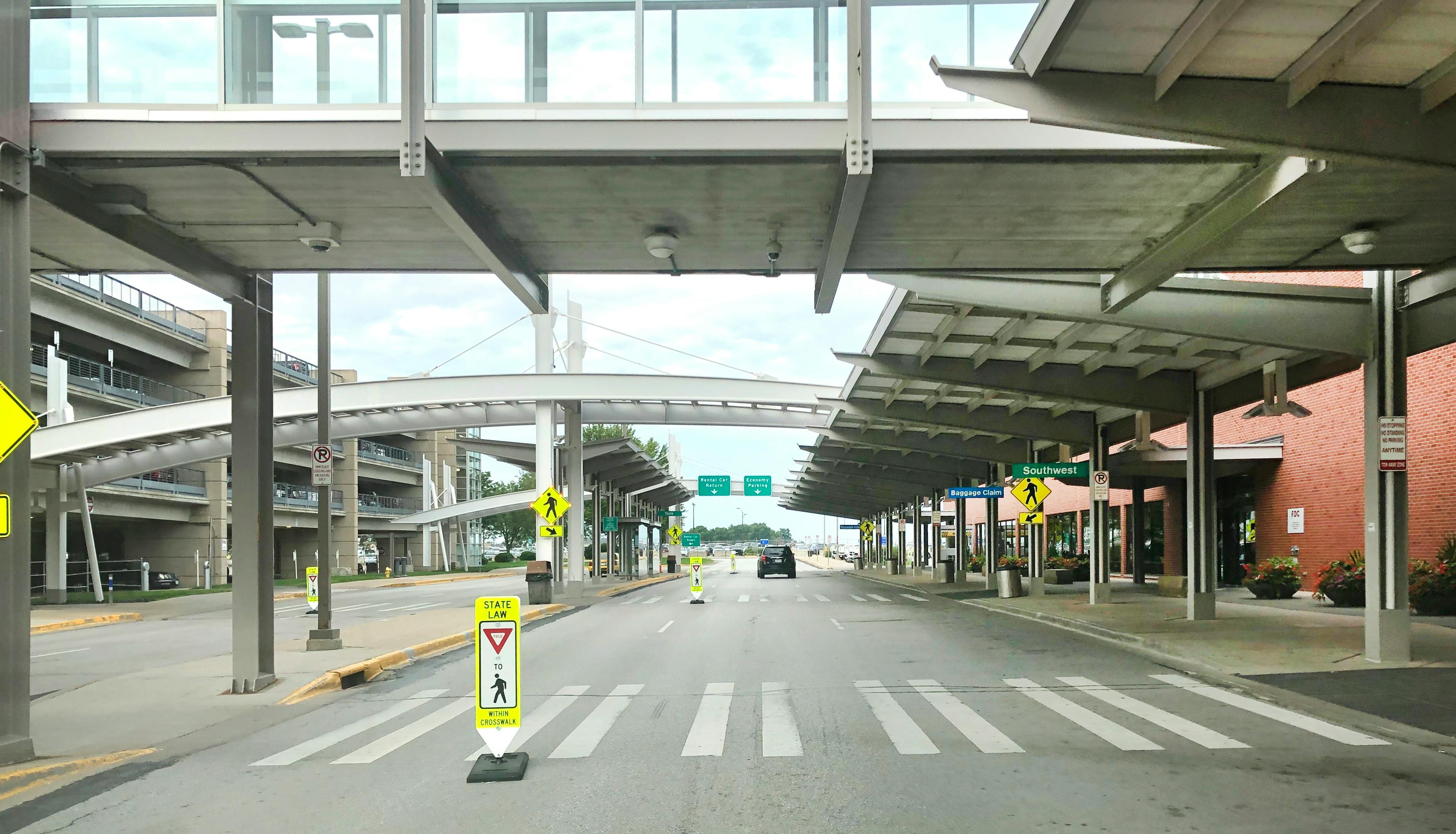 In-Street Pedestrian Crosswalk Sign