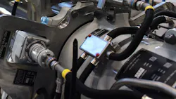 A close-up photograph of machinery A close-up photograph of machinery