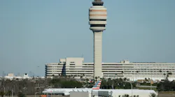 An American Airlines aircraft moves past the air traffic control tower at the Orlando International Airport, on Jan. 27, 2026. (Ricardo Ramirez Buxeda/Orlando Sentinel/TNS) An American Airlines aircraft moves past the air traffic control tower at the Orlando International Airport, on Jan. 27, 2026. (Ricardo Ramirez Buxeda/Orlando Sentinel/TNS)