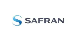 A logo with a white background and blue graphic with black text that reads: Safran Aircraft Engines