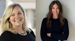 Two professional headshots of women smiling at the camera, one more close-up and one standing further away with her arms crossed Two professional headshots of women smiling at the camera, one more close-up and one standing further away with her arms crossed