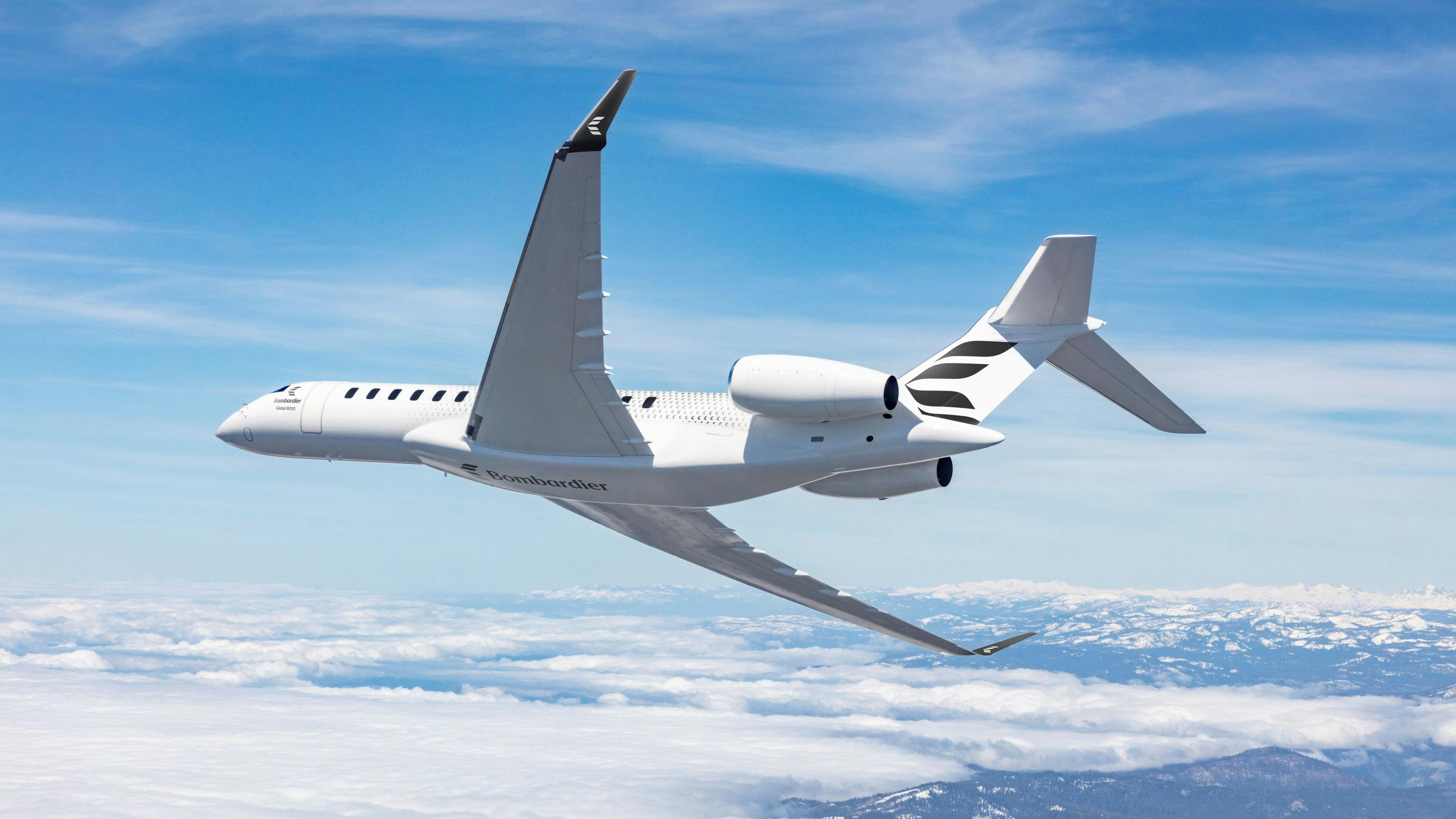 A white airplane flying in a blue sky with white clouds all around it