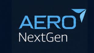 A logo with a black background and text that reads: Aero NextGen
