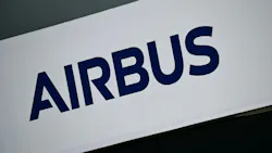 A logo with dark blue text that reads: AIRBUS