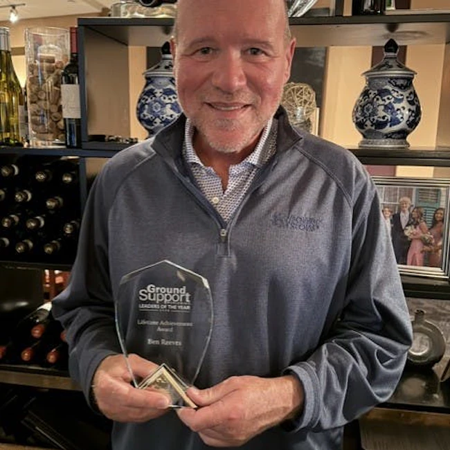 Ben Reeves, recipient of GSW's 2026 Lifetime Achievement Award