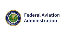 A logo with an illustration of a globe and text that reads: Federal Aviation Administration