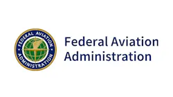 A logo with an illustration of a globe and text that reads: Federal Aviation Administration