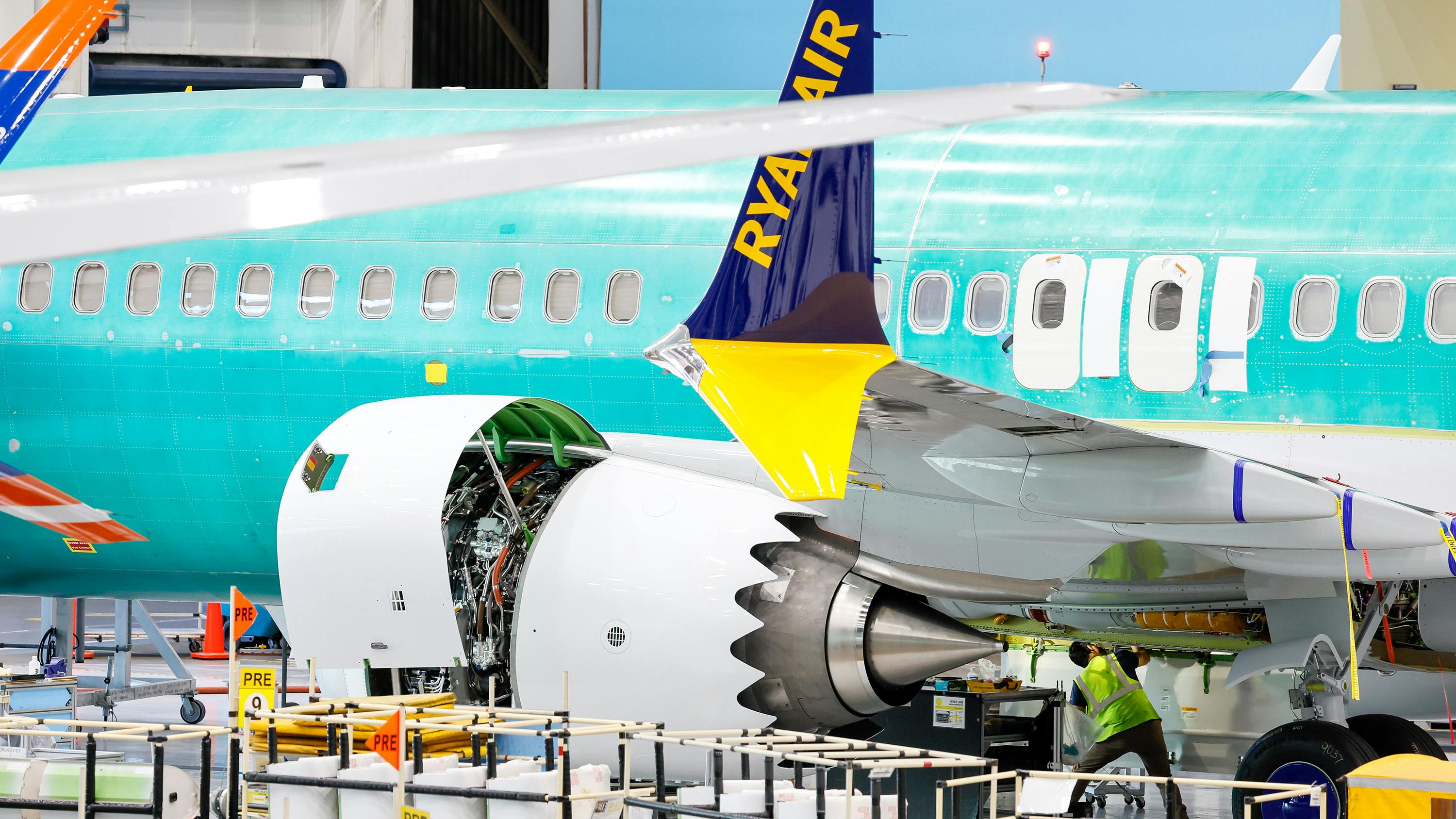 737 MAX aircraft are seen in various states of assembly at the Boeing 737 factory on June 25, 2024, in Renton, Washington.