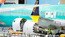 737 MAX aircraft are seen in various states of assembly at the Boeing 737 factory on June 25, 2024, in Renton, Washington.