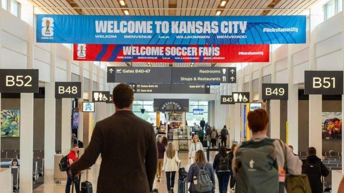 Kansas City International Airport welcomed 1,130,528 passengers in June 2026, when four of the city s six World Cup matches took place.
