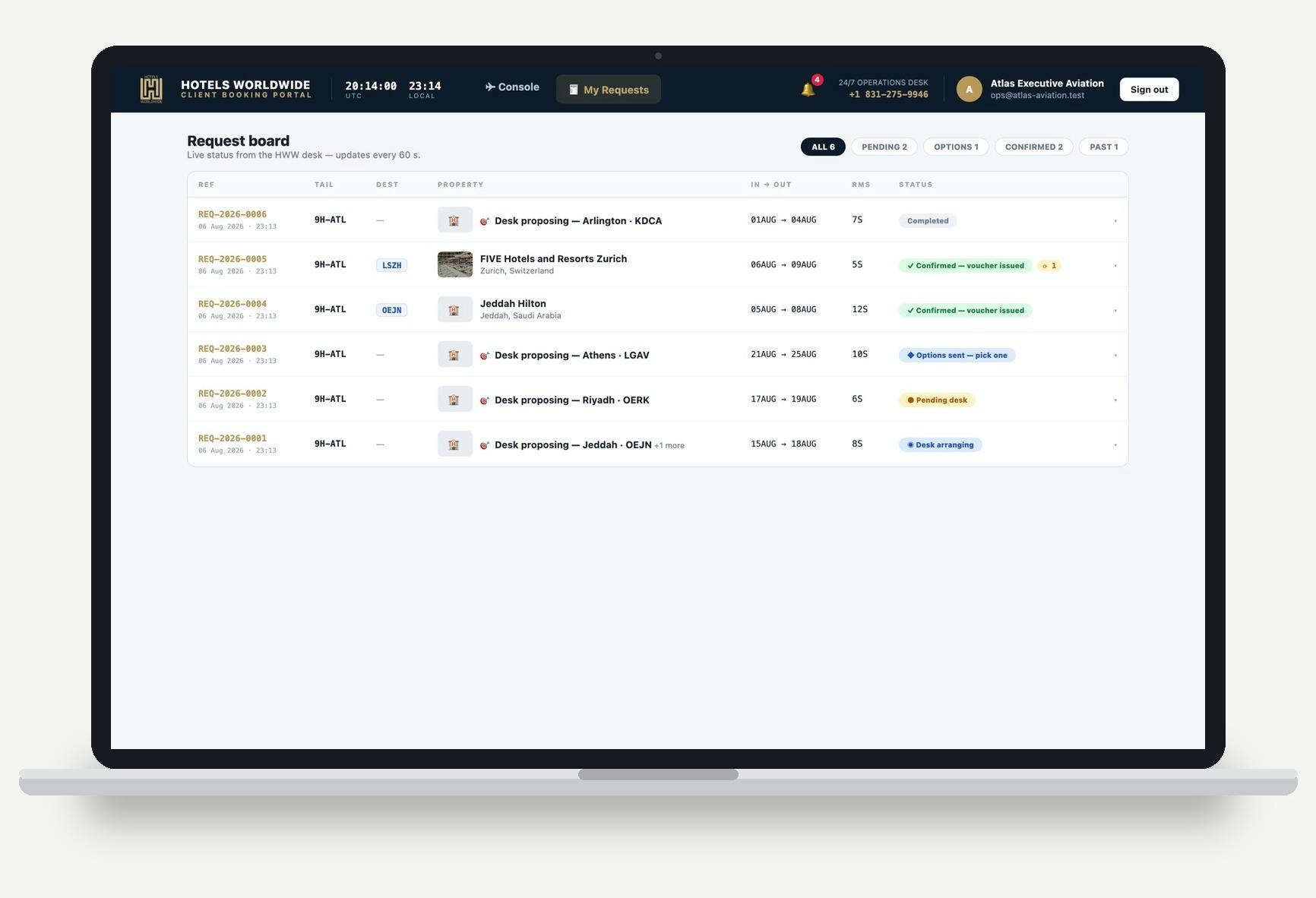 Booking portal