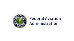 A logo with an illustration of a globe and text that reads: Federal Aviation Administration