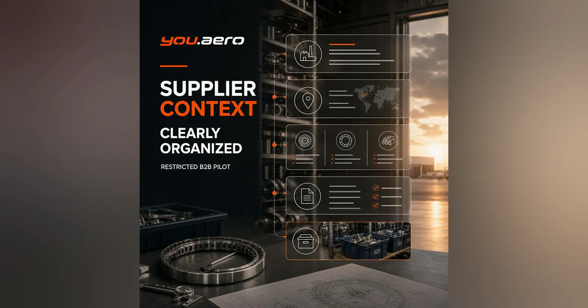 Organized Supplier Context for Aviation Parts