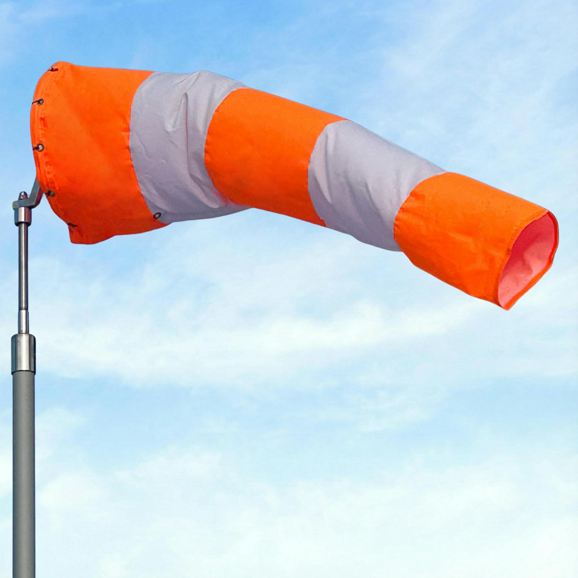 Airport windsock- FAA compliant- Orange and White