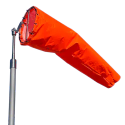 Orange FAA compliant windsock