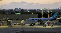 A plane carrying passengers from an earlier FlyDubai flight that was diverted to Saudi Arabia arrives at Ben Gurion Airport on Wednesday, Sept. 30, 2026, in Tzafria, Israel.