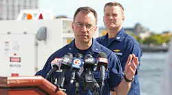 Boston, MA -Rear Admiral Matthew Lake gives an update on the Coast Guard search for a downed medical plane off the coast of Nantucket.