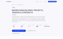 Airport page: Madrid-Barajas projects, tenders and contracts