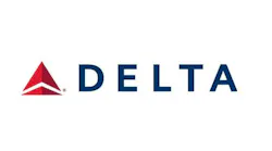 A logo with a white background showing a red Delta symbol and the word: DELTA