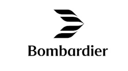 A logo with a white background and black text that reads: Bombardier