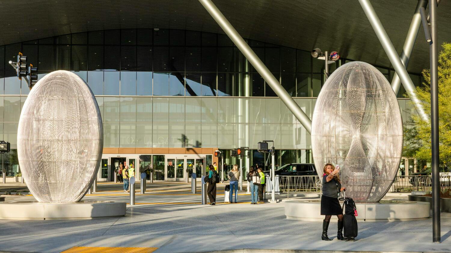The new terminal at Hollywood Burbank Airport in Burbank, CA officially opened on Tuesday, Oct. 13, 2026 with flights in and out of the airport.