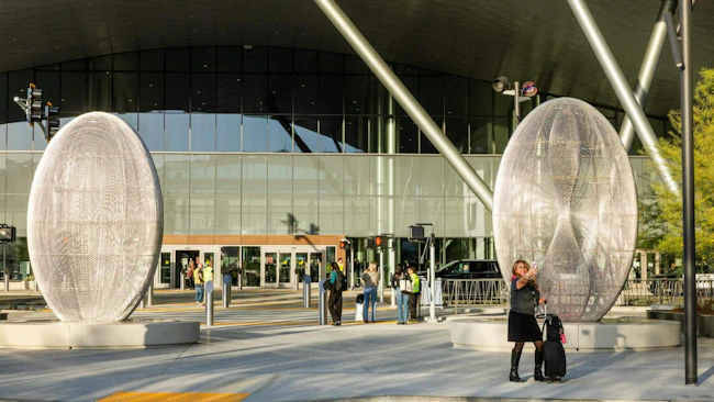 The new terminal at Hollywood Burbank Airport in Burbank, CA officially opened on Tuesday, Oct. 13, 2026 with flights in and out of the airport.