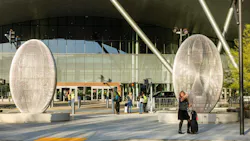 The new terminal at Hollywood Burbank Airport in Burbank, CA officially opened on Tuesday, Oct. 13, 2026 with flights in and out of the airport.
