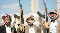 Armed rebels of the Iran-backed Houthi militia take part in a demonstration against the USA and Israel and solidarity with Palestinians people at Gaza Strip. (Osamah Yahya/dpa/TNS)