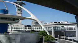 The LAX Automated People Mover, also known as SkyLink, at the Los Angeles International Airport on Oct. 18, 2026, in Los Angeles. Following multiple delays, the people mover is targeted to open around Jan. 6, 2027.